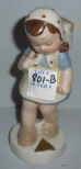 Royal Dux Bohemian Figurine of Young Girl