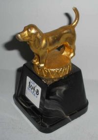 Gilded Beagle Paperweight
