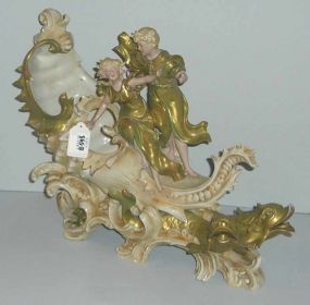 Art Nouveau Center Figural Piece