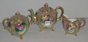 Nippon Tea Pot, Creamer, and Sugar