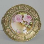 Nippon Cake Plate with Jeweled Border