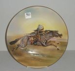 Nippon Hand Painted Plate Indian