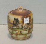 Nippon Humidor w/Molded Relief Dog