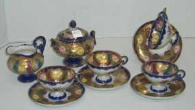 Nippon Creamer and Sugar with Cups and Saucers