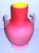 Pink Satin Glass Vase