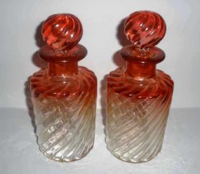 Pair of Baccarat Cologne Bottles