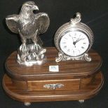 Italian Quartz Clock w/Eagle