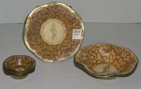 Set of Mr. Peanut Nut Dishes Consisting of 4 Master Dishes