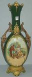 Majolica Like Portrait Vase