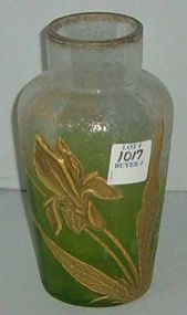 Monte Joye Vase w/Gold Iris
