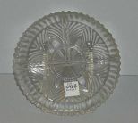 3 Section Pattern Glass Divided Dish
