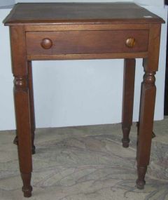 Walnut One Drawer Stand