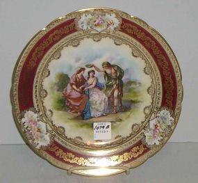 Royal Bonn Plate, Figural Center