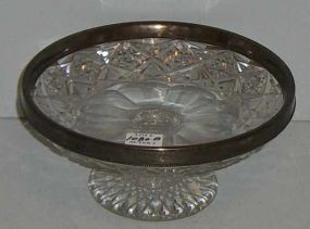 American Brilliant Footed Bowl