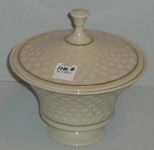 Lenox Basket Weave Covered Pot w/Pedestal Base