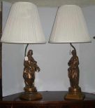 Pair Statue Lamps