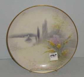 Hand Painted Pickard Plate Titled 