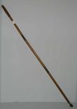 Small Walking Cane w/Brass Inserts and Velvet Tip