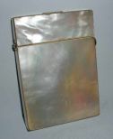 Mother of Pearl Hinged Top Card Case