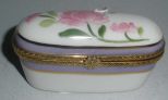 Limoges Rectangular Porcelain Box