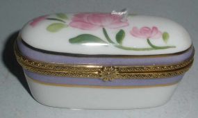 Limoges Rectangular Porcelain Box