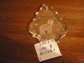 Lenox Crystal Baby's 1st Christmas Decoration with Lamb