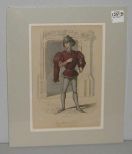 Matted Picture of Man in Historical Costume