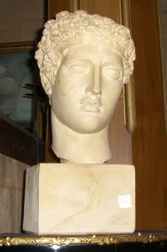 Perseus-Ochre Plaster Bust