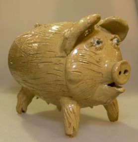 Jerry Brown Pottery Piggy Bank