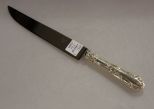 Sterling Rocaille Pattern Carving Knife by Erquis