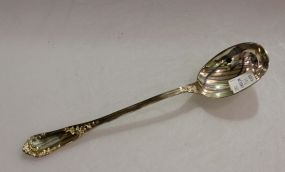 Sterling Rocaille Pattern Salad Serving Spoon by Erquis