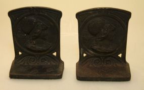 Pair of Late 19th Century Iron Bookends