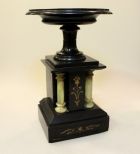 Eastlake Black Slate Candle Holder