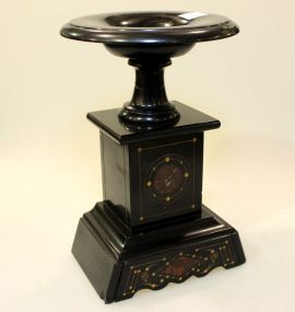 Eastlake Black Slate Candle Holder