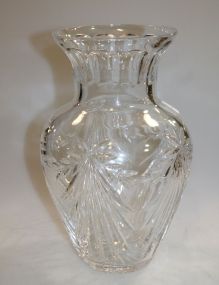 Large Unsigned Crystal Vase