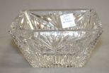 Signed Heritage Glass Square Dish
