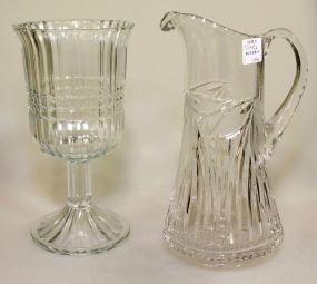 Large Crystal Pitcher & Vase