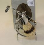 Chrome Razor and Brush