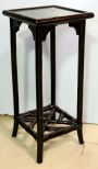 Painted Black Bamboo Style Pedestal