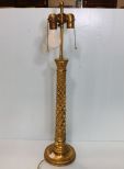 Decorative Gold Gilt Table Charles Fradin Lamp
