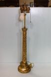 Decorative Gold Gilt Table Charles Fradin Lamps