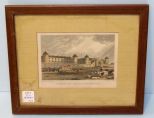 Small Lithograph of English Penitentiary 