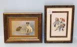 Two Framed Dog Pictures