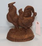 Iron Rooster Doorstop 