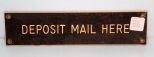 Deposit Mail Here Sign