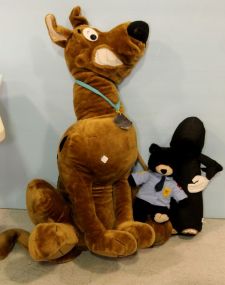 Large Stuffed Scooby Doo,  Grim Reaper & Bear