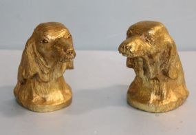 Dog Head Bookends 