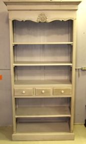Grey Open Front Bookcase