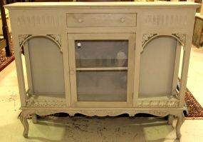 Gray French One Door Bookcase 