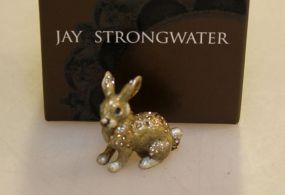 Jay Strongwater Enamel Rabbit